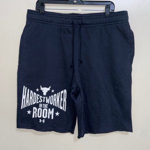 Men's Under Armour UA Project Rock HWITR Shorts Black 1370459-001 Size NEW